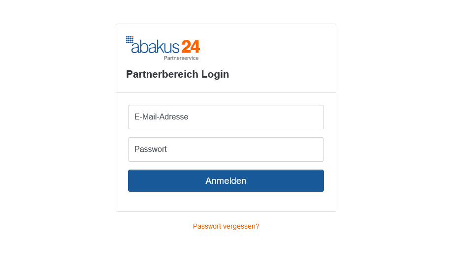 Log in to your abakus24 partner area