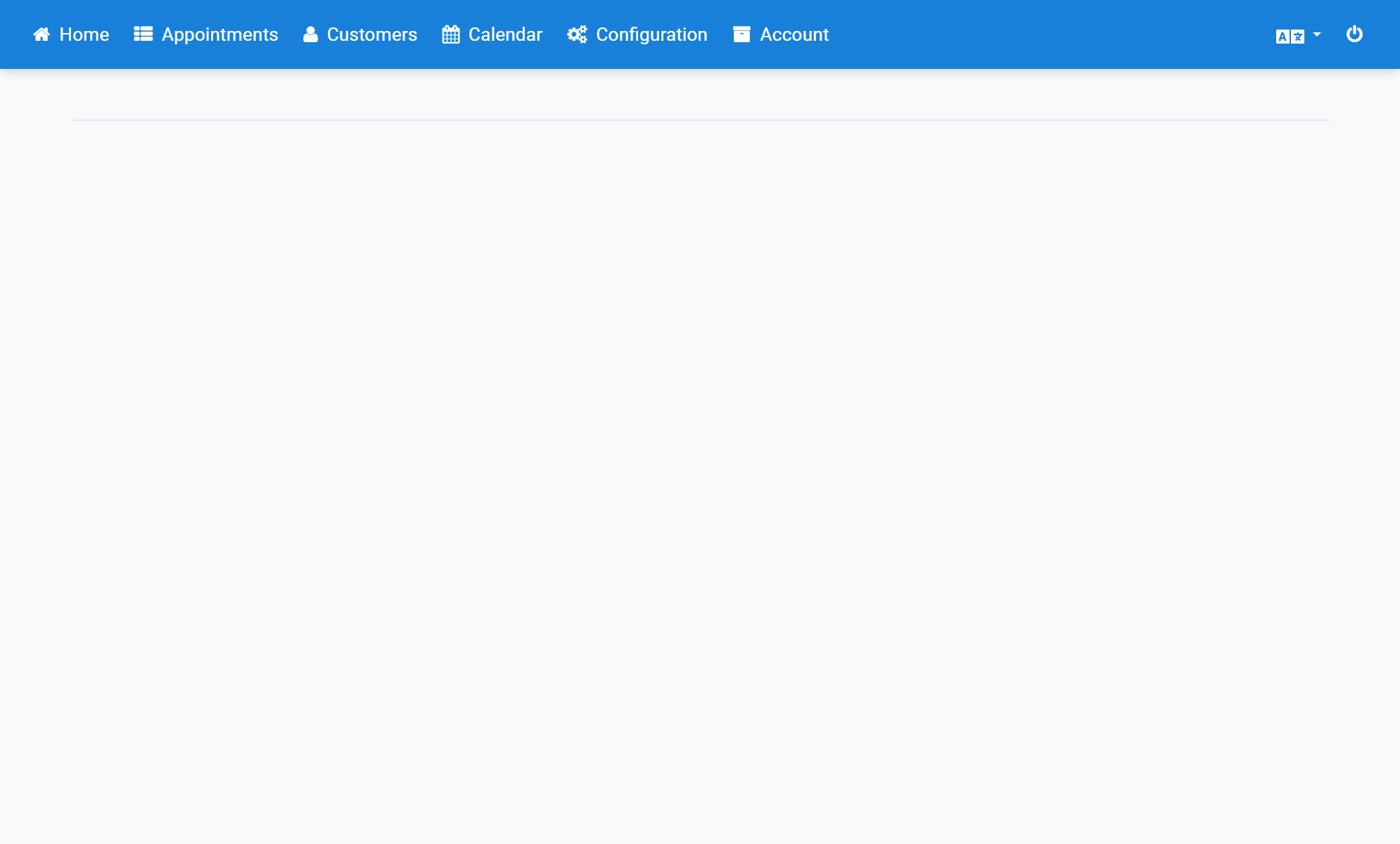 Click Configuration in the navigation bar