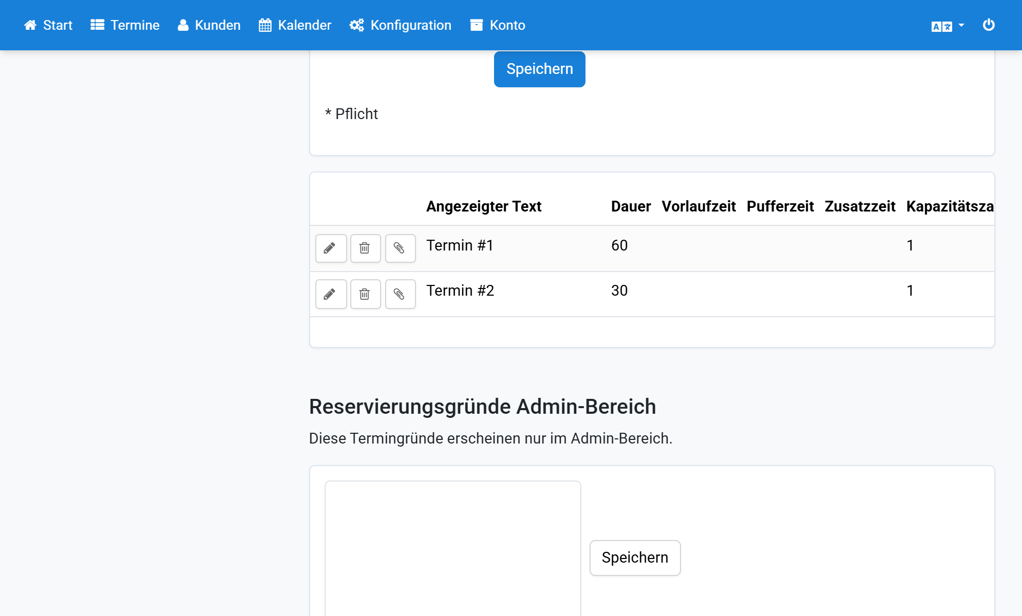 Copy the text of an appointment reason