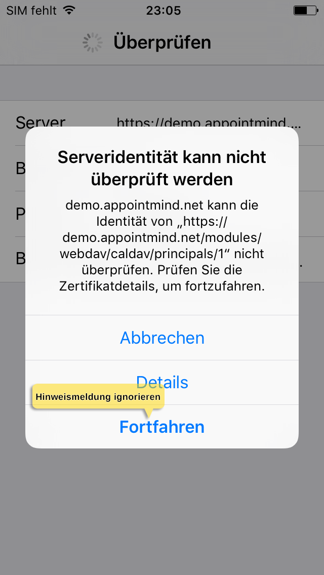 Select Continue