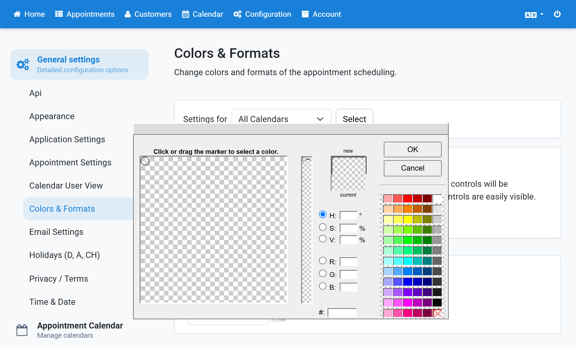 Select a color