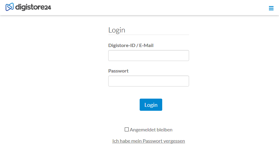 Sign in to Digistore24