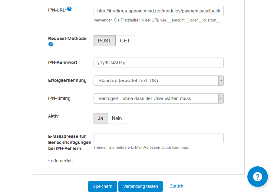 Save the changes in Digistore24