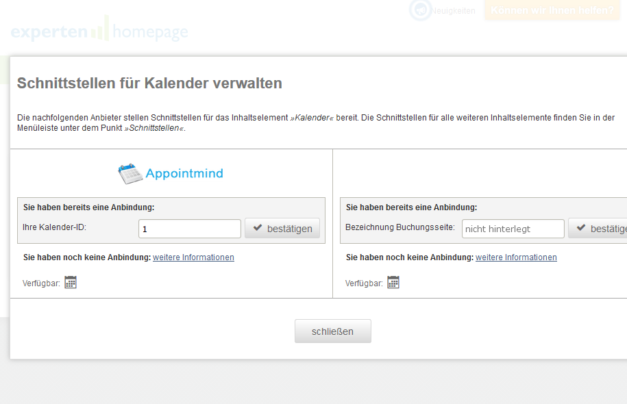 Click &nbsp;bestätigen