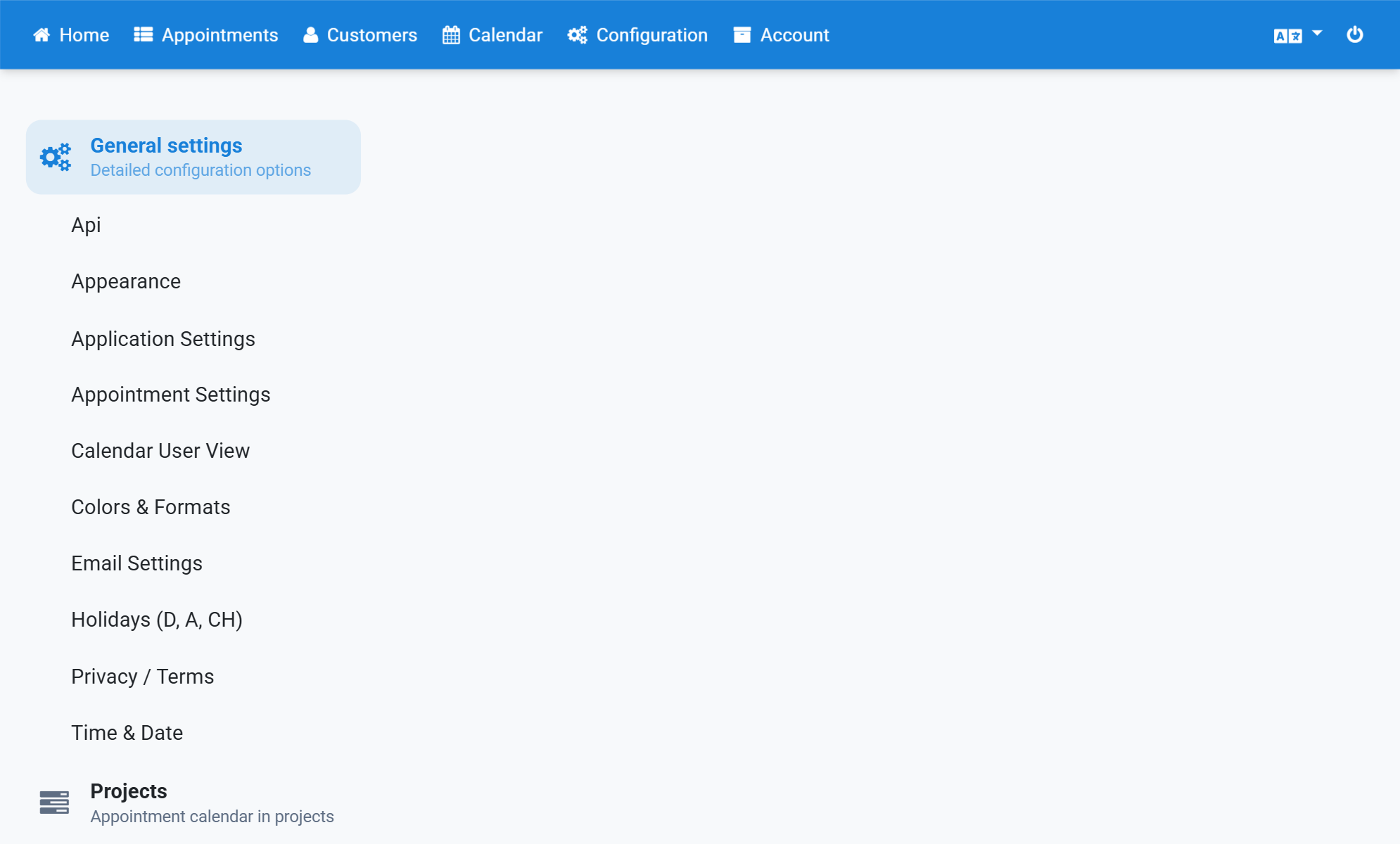 Click Calendar User View in the sidebar