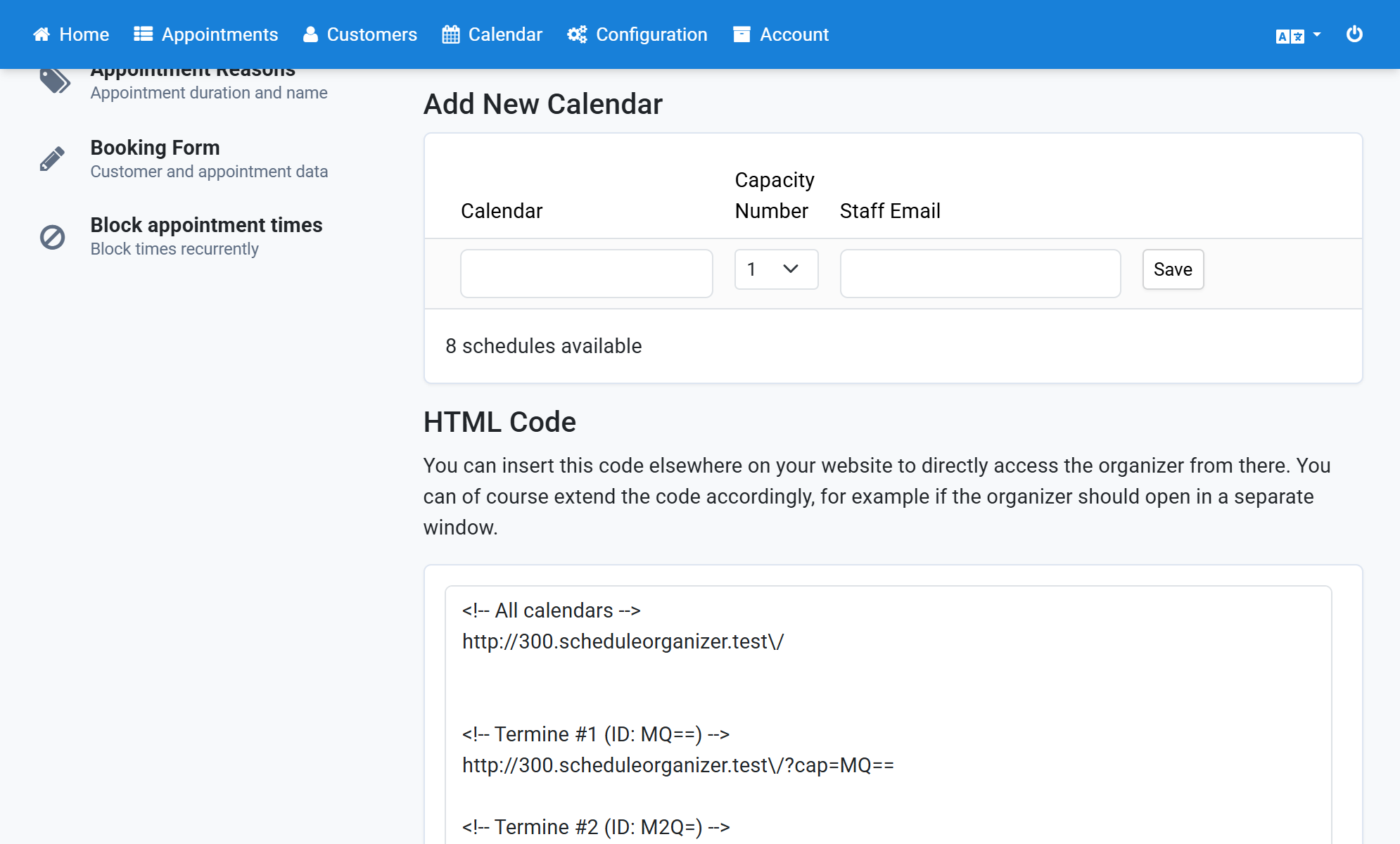 Scroll down to the HTML Code section