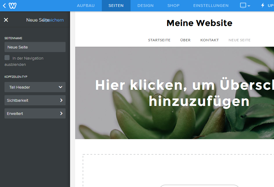 Enter a page name